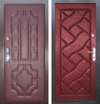 Дверь металлическая с декоративной отделкой винилискожей 1